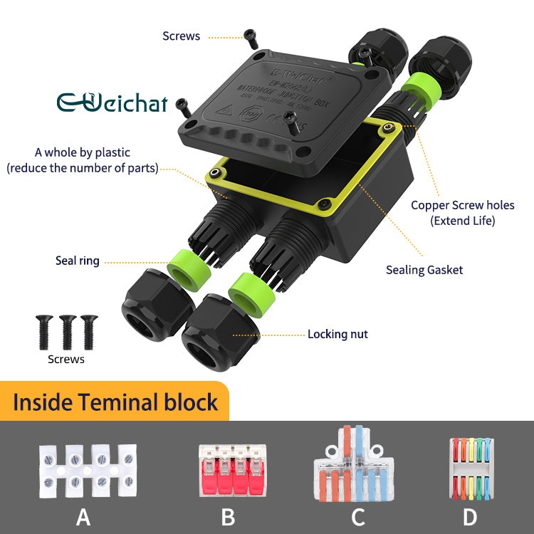EW M2068(L)-H Junction Box Cable Connector IP68