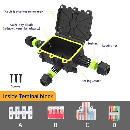 EW M2068-4TB Junction Box Outdoor Waterproof Electrical Box