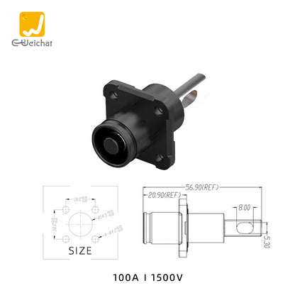 EW Energy Battery Storage Connector Black 100A