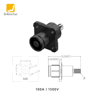 EW Energy Battery Storage Connector Black 100A