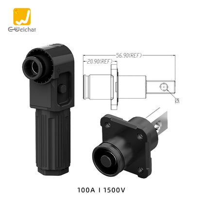 EW Energy Battery Storage Connector Black 100A