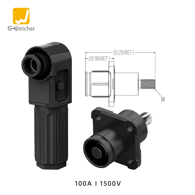 EW Energy Battery Storage Connector Black 100A