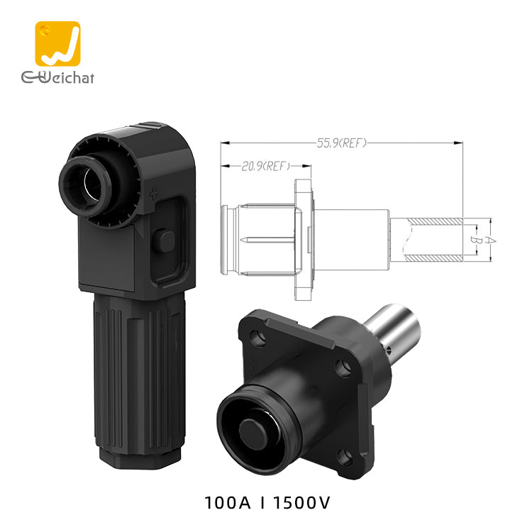 EW Energy Battery Storage Connector Black 100A
