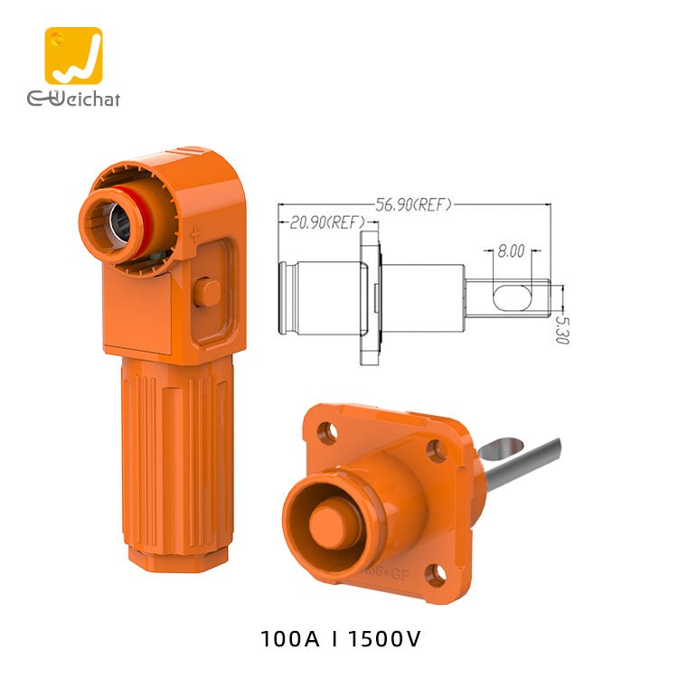 EW IP67 Energy Storage Connector Orange 100A