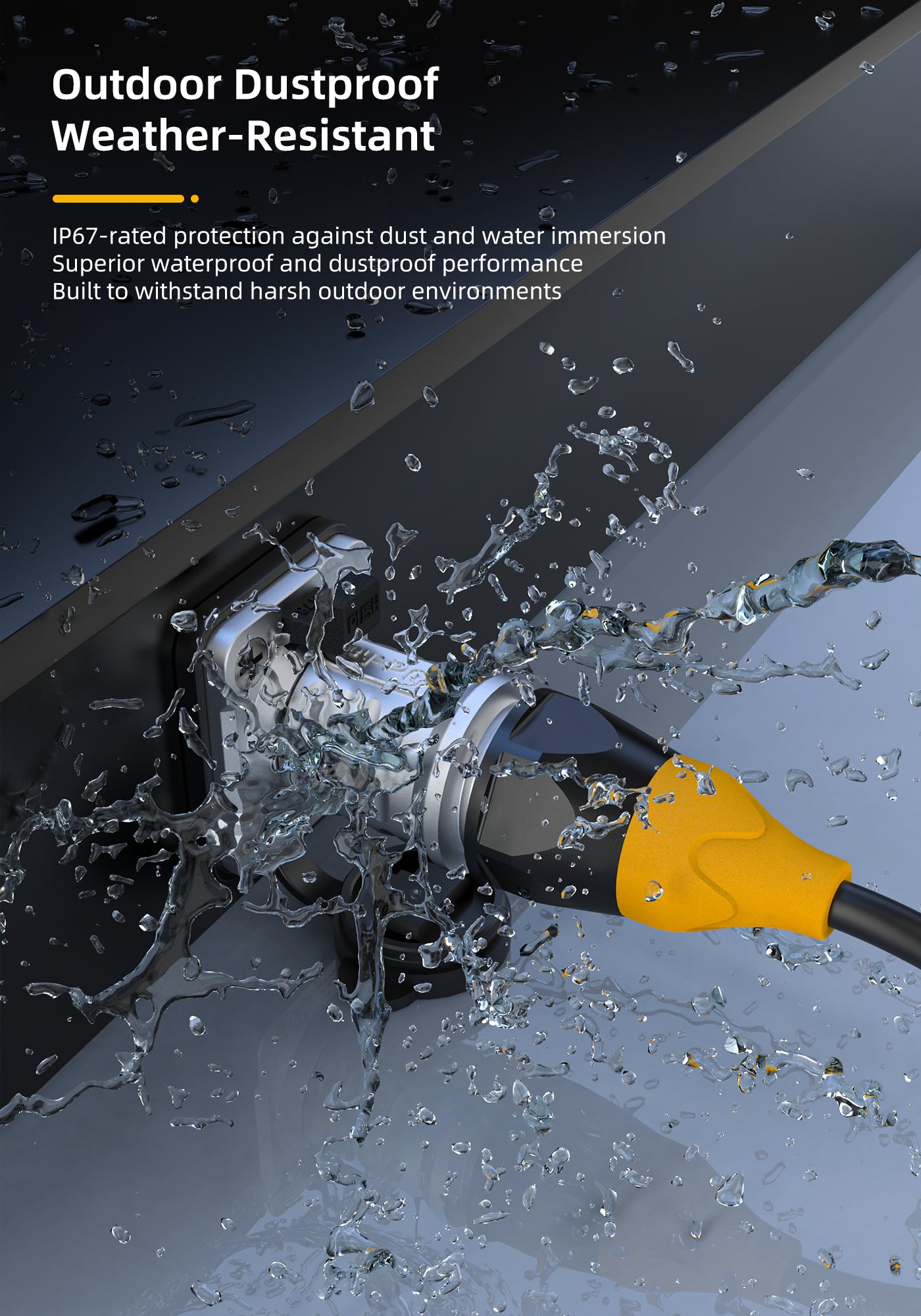 ER-RJ45 Waterproof Signal Data Connectors IP68 CAT6 Jack