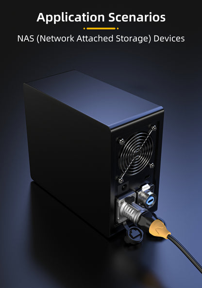 ER-RJ45 Waterproof Signal Data Connectors IP68 CAT6 Jack