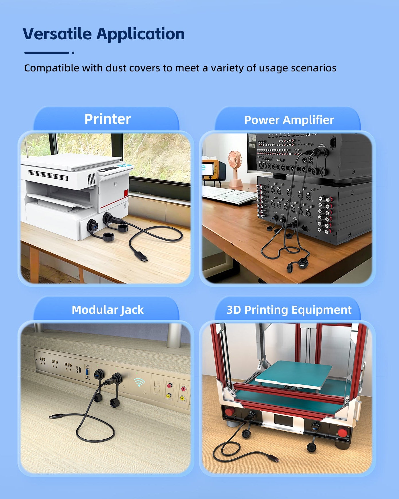 EW USB3.0 Panel Waterproof USB Connector