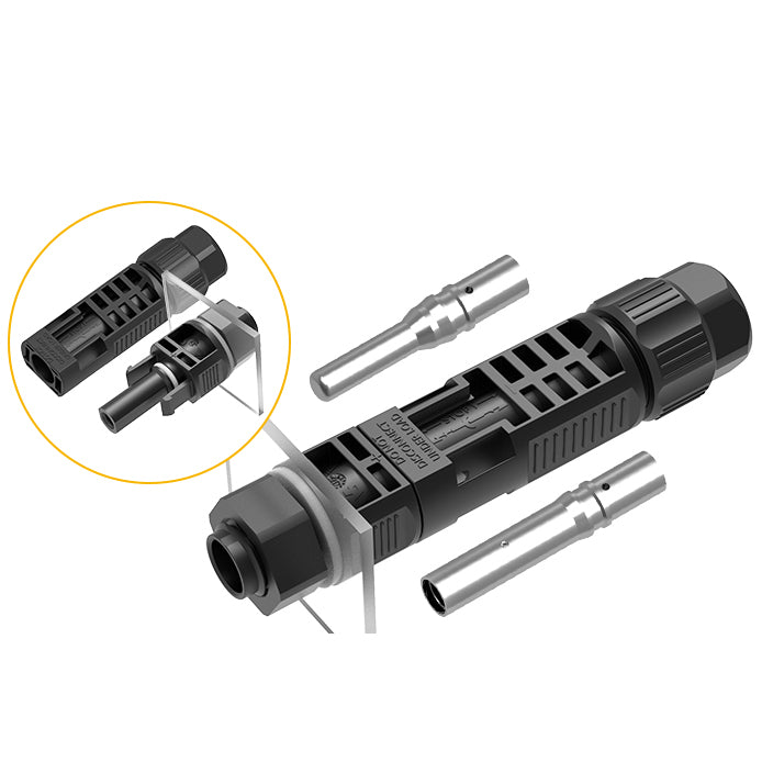 EW PV4 Series 65A PV Solar Panel Connectors (Turning Needle)