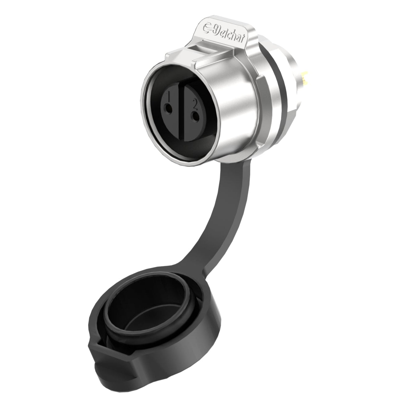 EW LP12 2 Pin Panel Mount Power Connector All Metal