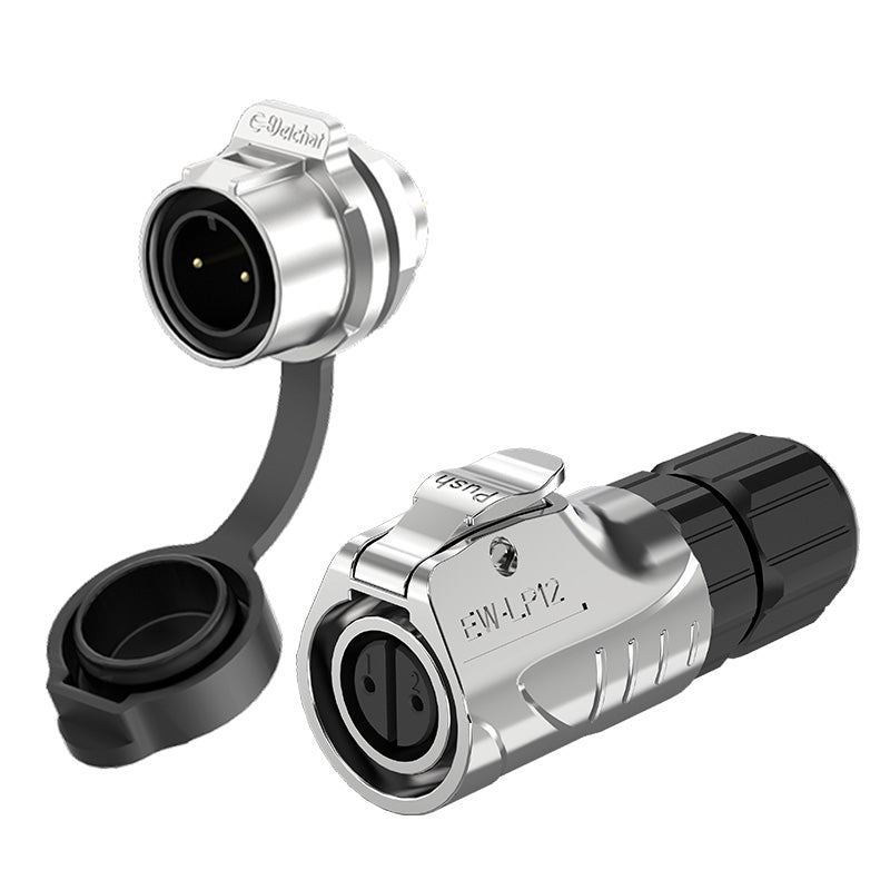 EW LP12 2 Pin Panel Mount Power Connector All Metal