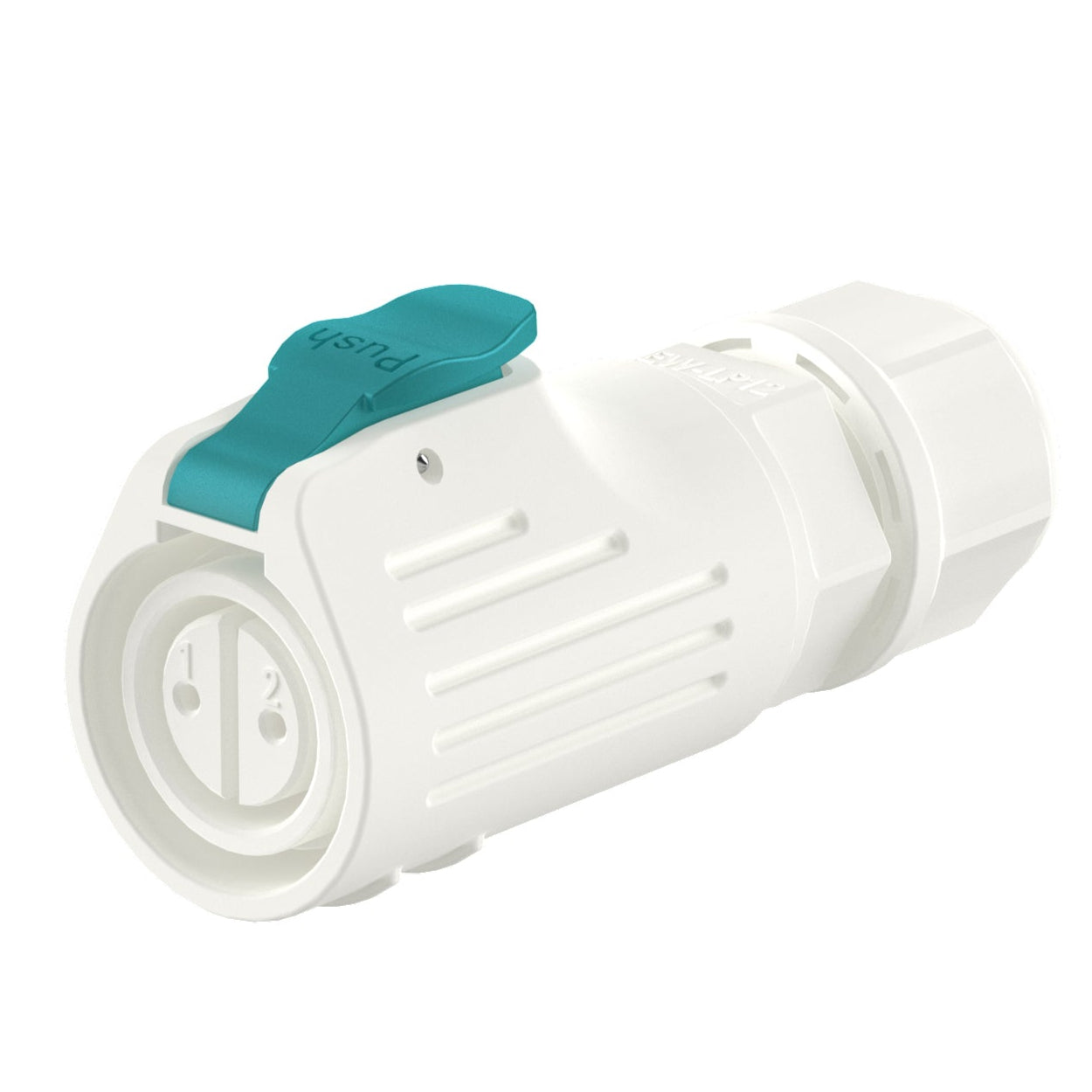 EW LP12 2 Pin White Electrical Waterproof Connector