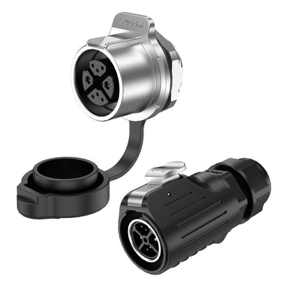 LP20 2+6 Pin Panel Male Female Waterproof Connector IP68