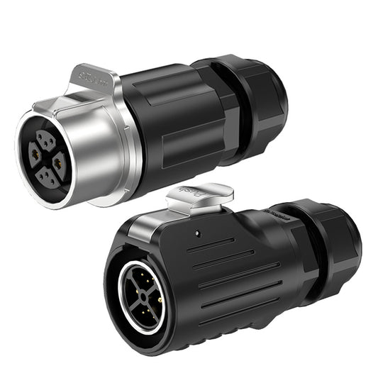 LP20 2+6 Pin Industrial Waterproof Connector IP68 Plug and Socket