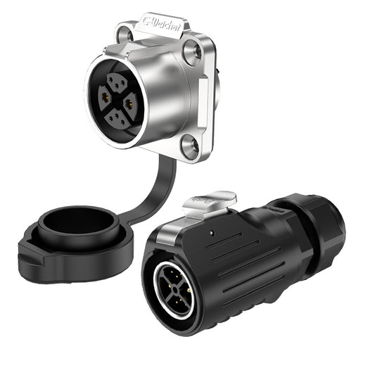 LP20 2+6 Pin Flange Waterproof Inline Connector Aviation Plug