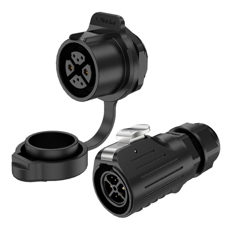 LP20 2+6 Pin Panel Male Female Waterproof Connector IP68