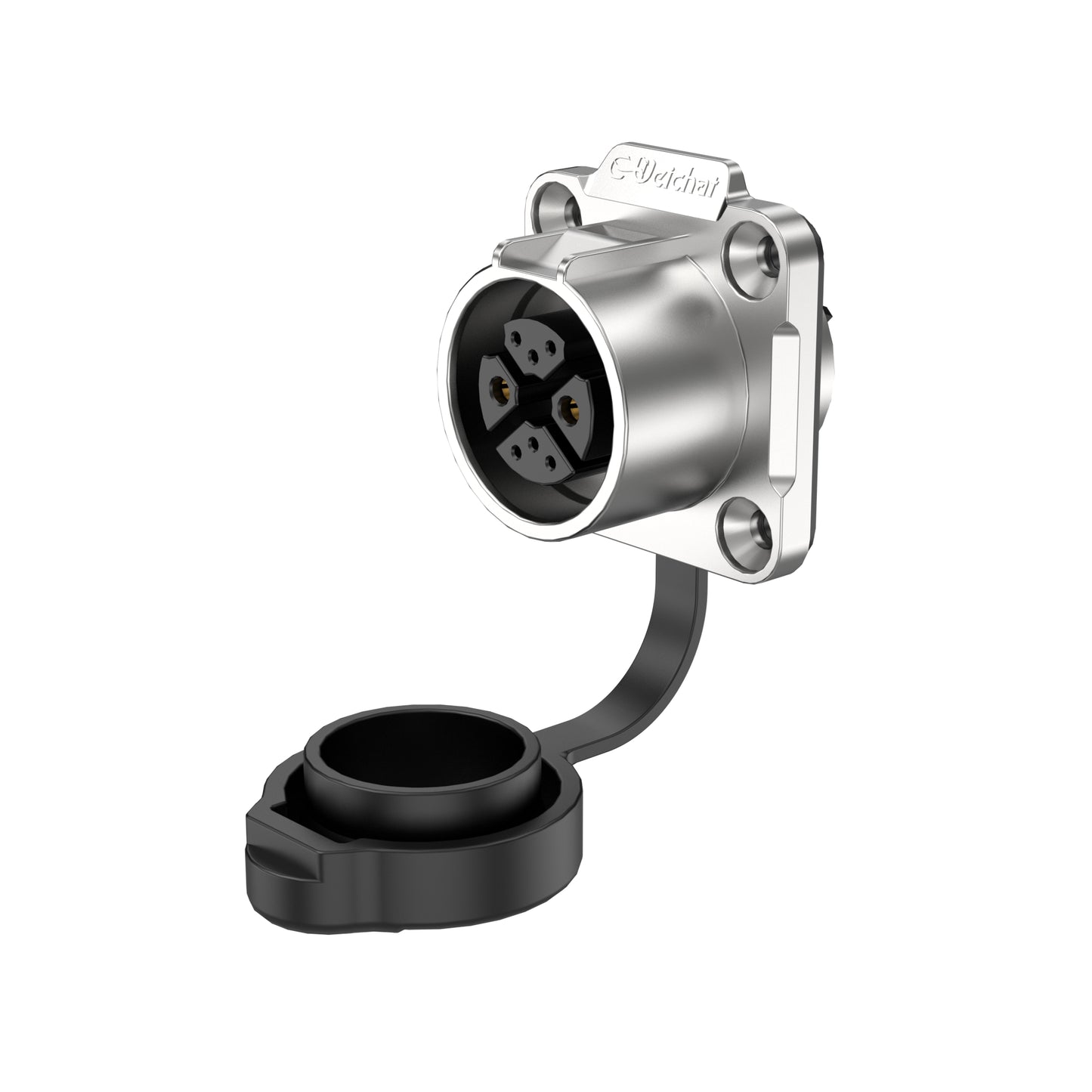 LP20 2+6 Pin Flange Waterproof Inline Connector Aviation Plug