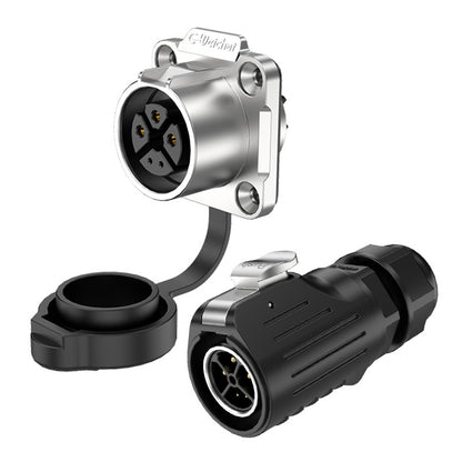 LP20 3+2 Pin Flange Waterproof Aviation Connector Cable Plug