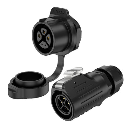 LP20 3+2 Pin Panel Mount Power Waterproof Connector IP68