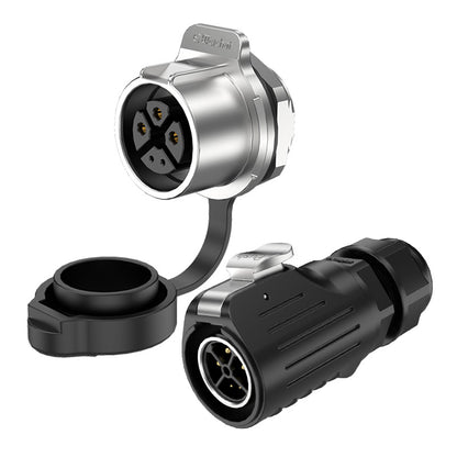 LP20 3+2 Pin Panel Mount Power Waterproof Connector IP68