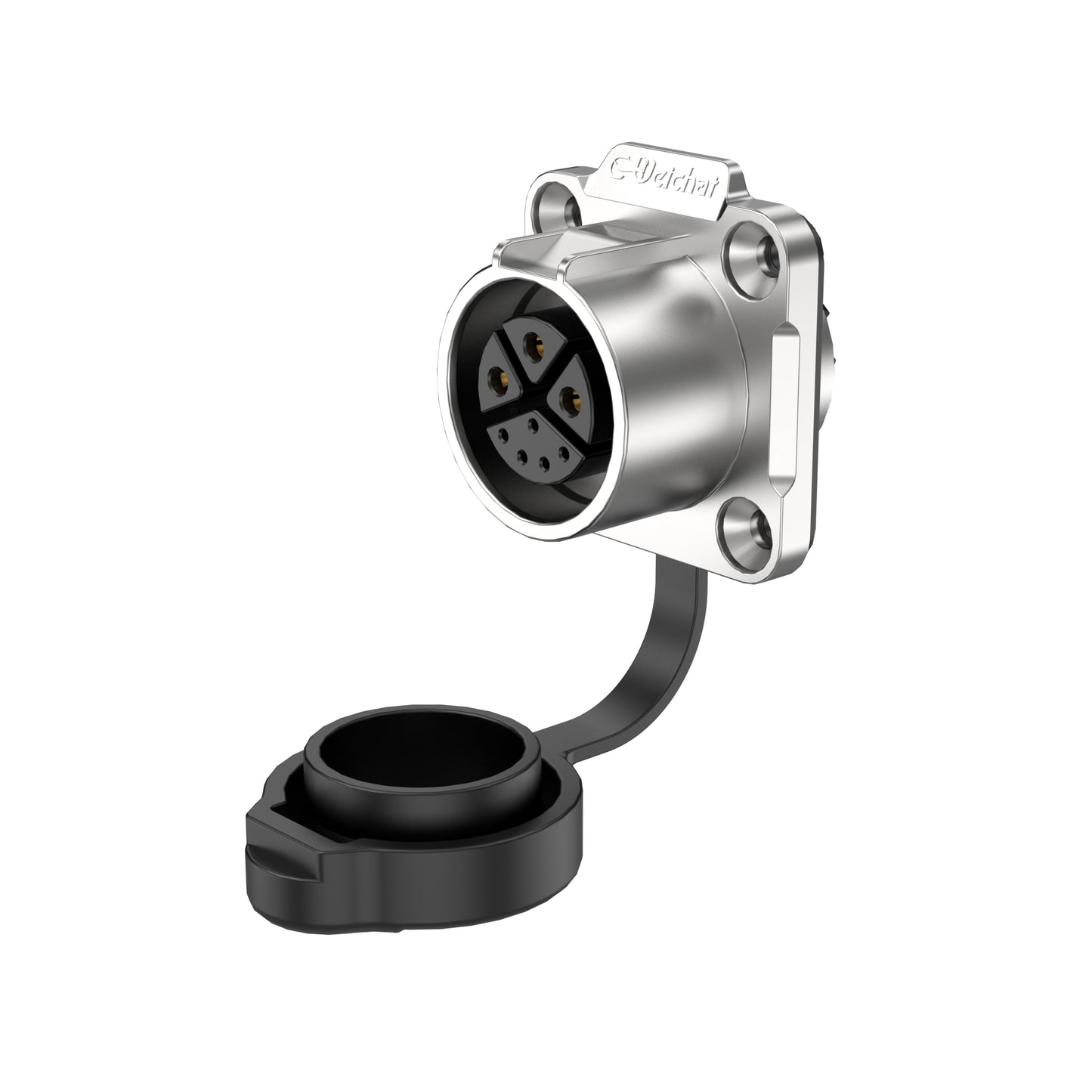 LP20 3+5 Pin Flange Outdoor Waterproof Electrical Wire Connector