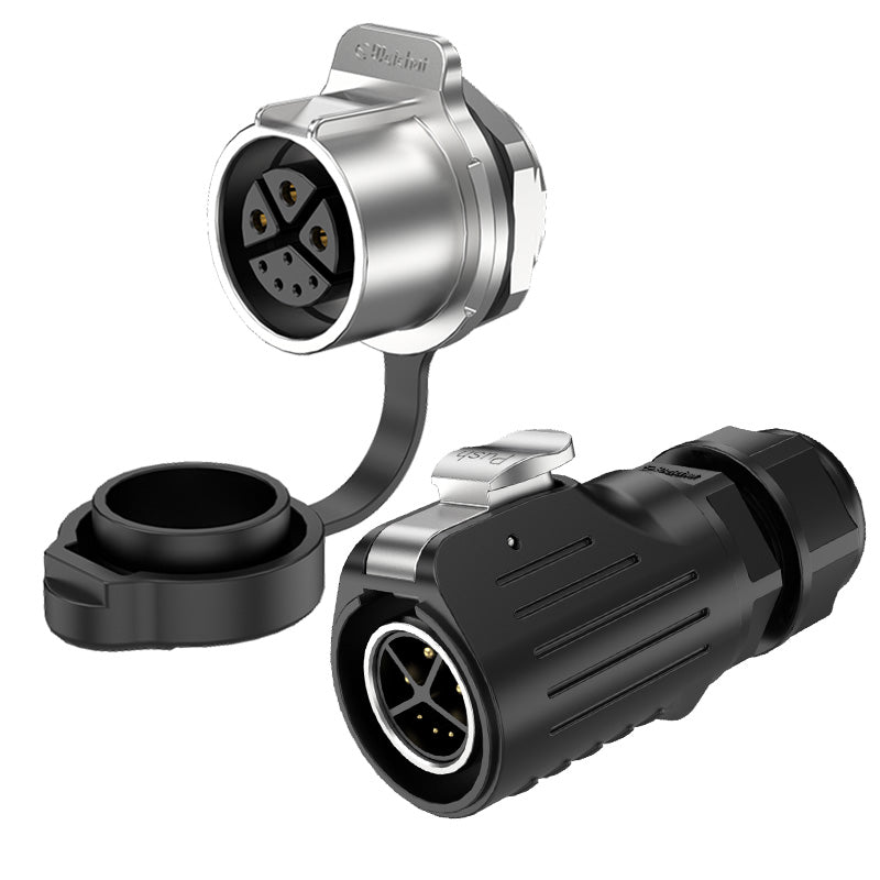 LP20 3+5 Pin Panel Mount Connector Waterproof Plug Connectors