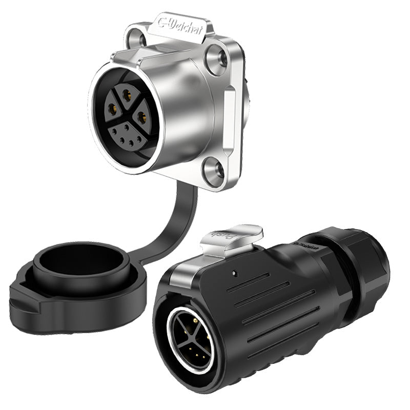 LP20 3+5 Pin Flange Outdoor Waterproof Electrical Wire Connector