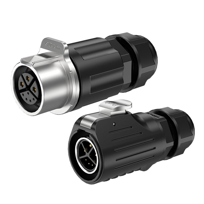 LP20 3+5 Pin Inline IP68 Electrical Waterproof Connectors
