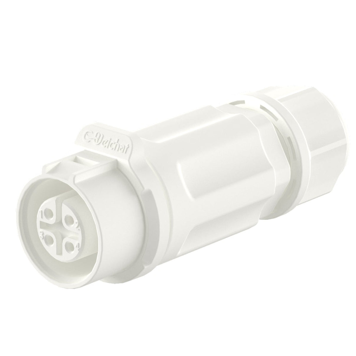 EW LP12 4 Pin White Waterproof Plug Connectors