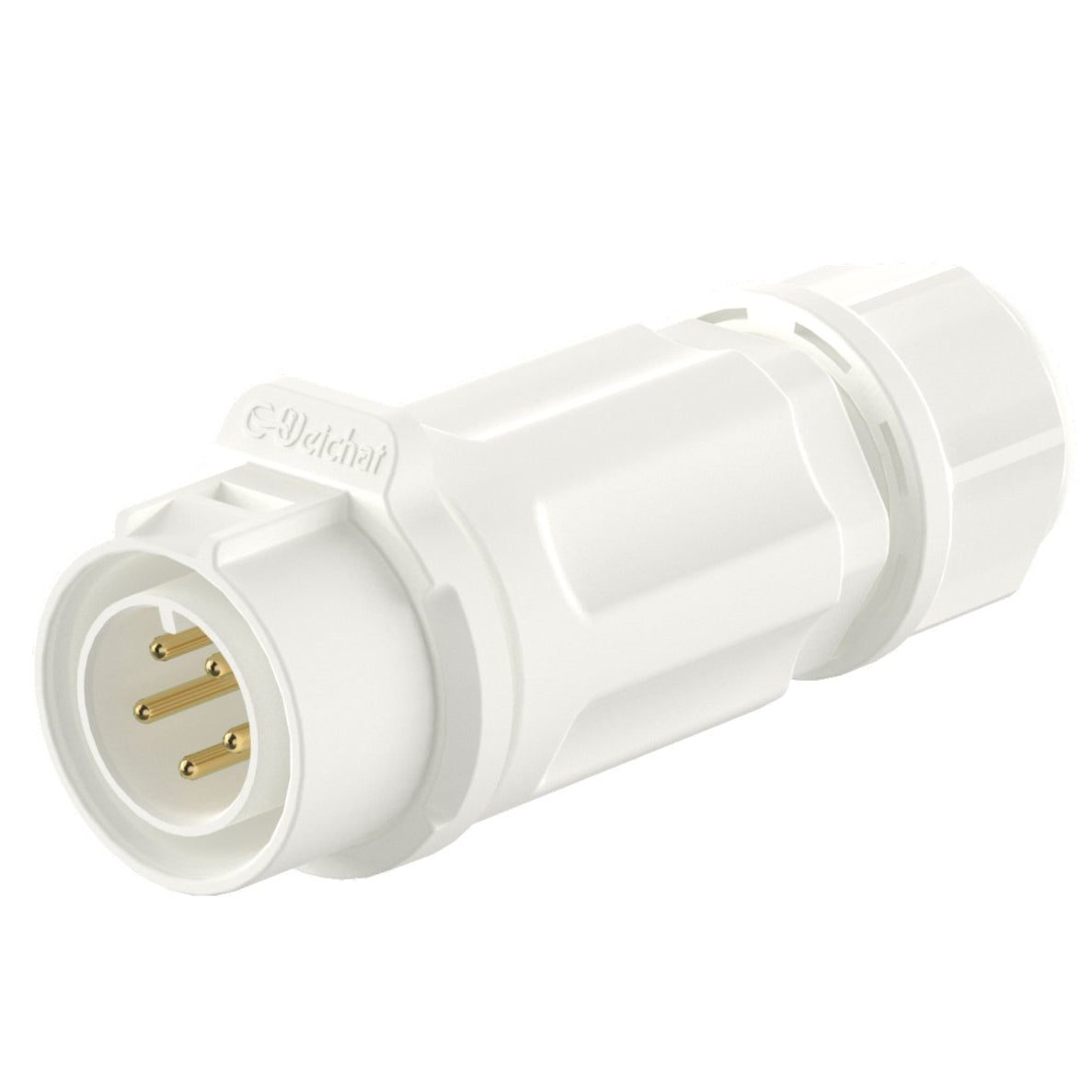 EW LP12 5 Pin White Waterproof Plug Connectors