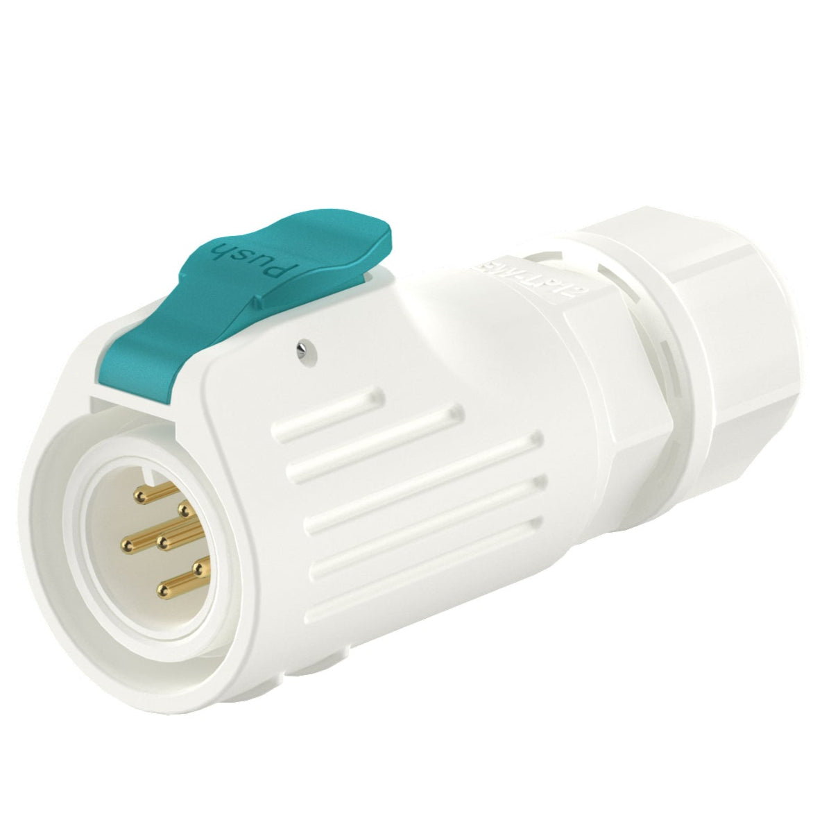 EW LP12 6 Pin White Waterproof Plug Connectors