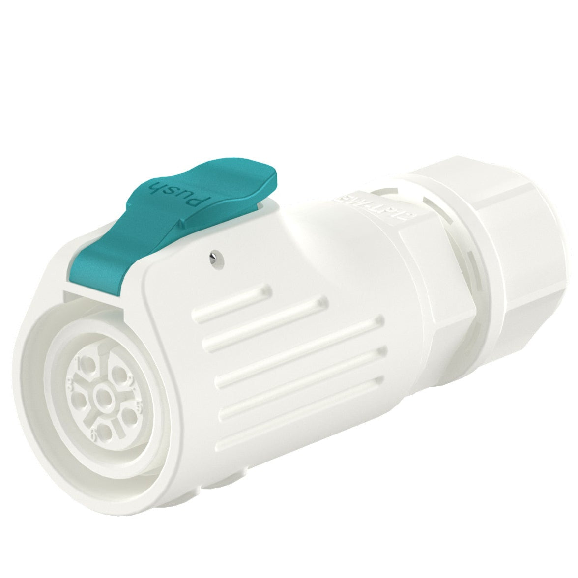 EW LP12 6 Pin White Waterproof Plug Connectors