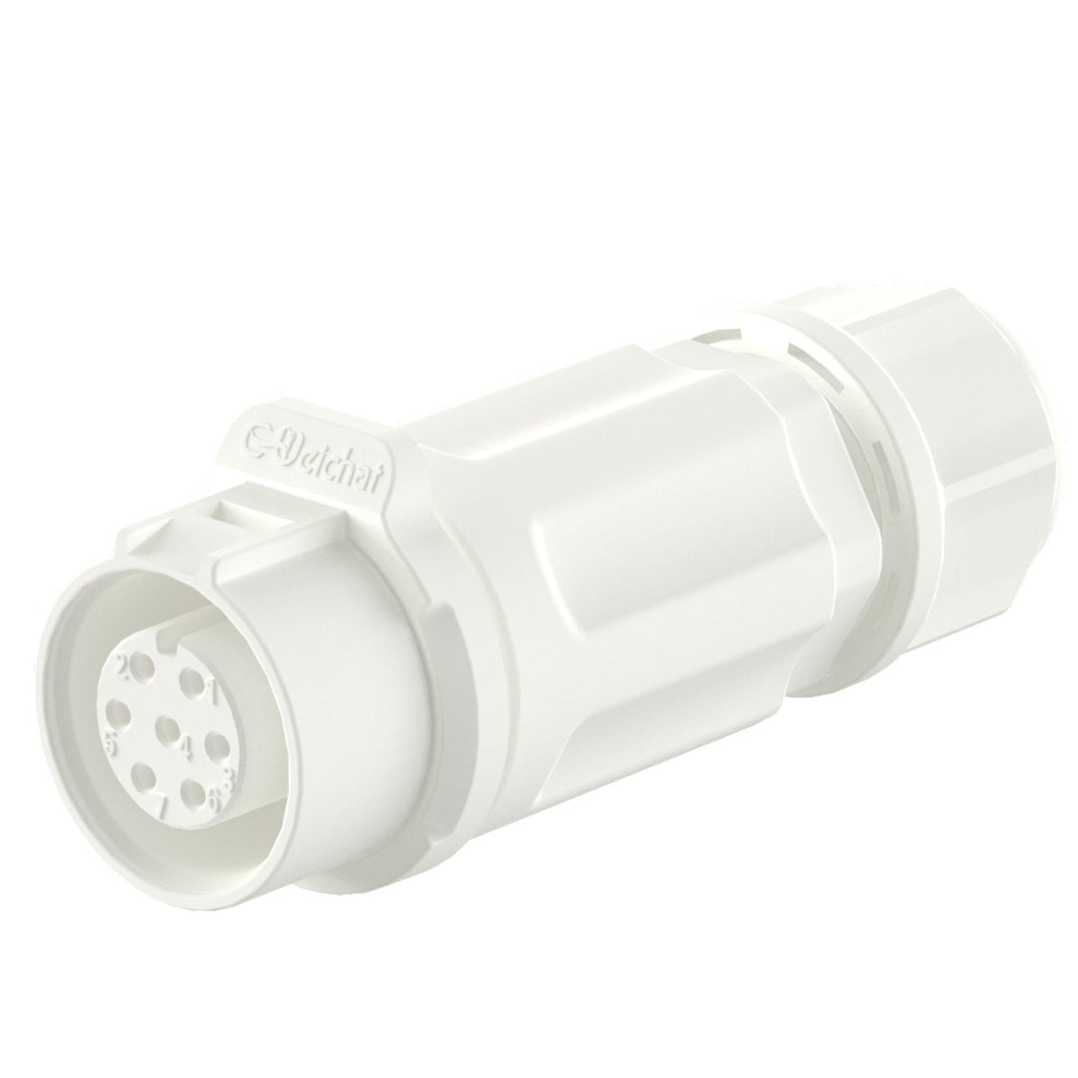 EW LP12 7 Pin White Waterproof Wire Connectors