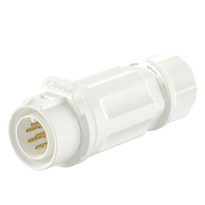 EW LP12 8 Pin White Waterproof M12 Connector