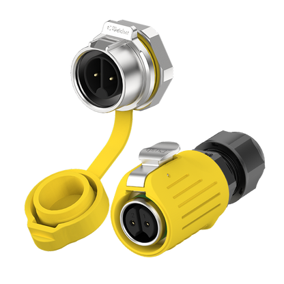 EW LP16 2 Pin Aviation Plug Panel Mount Connector