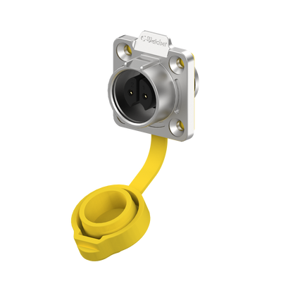 EW LP16 2 Pin Waterproof Aviation Plug Flange
