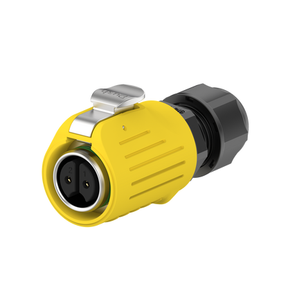EW LP16 2 Pin Waterproof Aviation Plug Flange