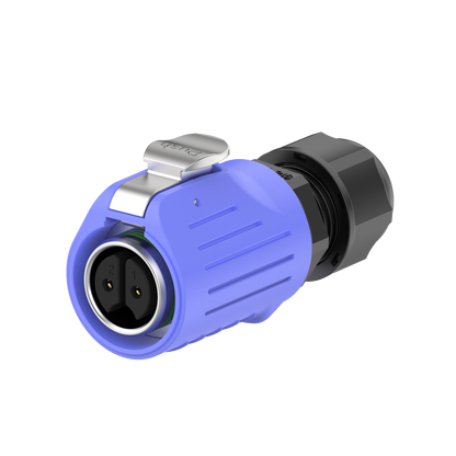 EW LP16 2 Pin Waterproof Aviation Plug Flange