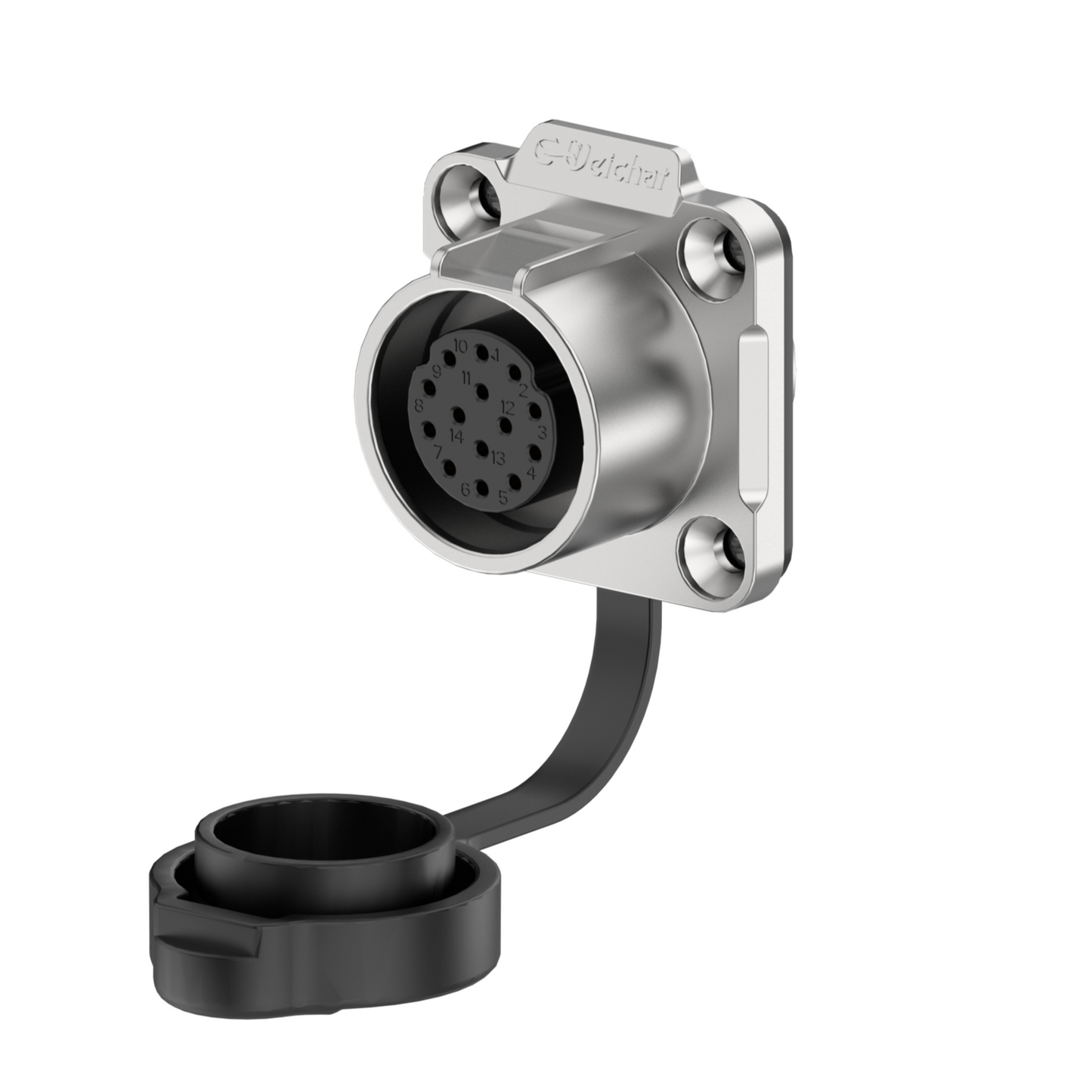 EW LP20 14 Pin Industrial Waterproof Connector Flange