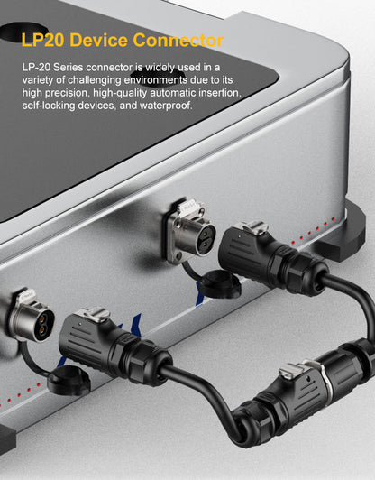 EW LP20 2 Pin Outdoor Waterproof Wire Connectors