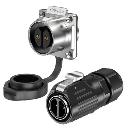 EW LP24 2Pin Waterproof Aviation Plug Flange