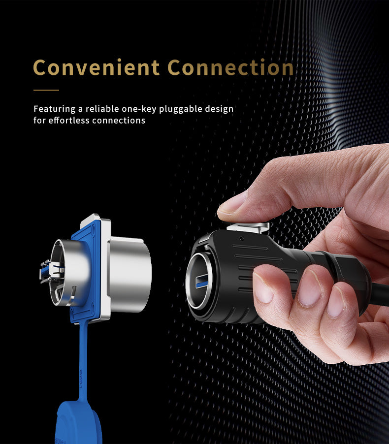 EW LP24 Panel Waterproof USB Connectors Plastic