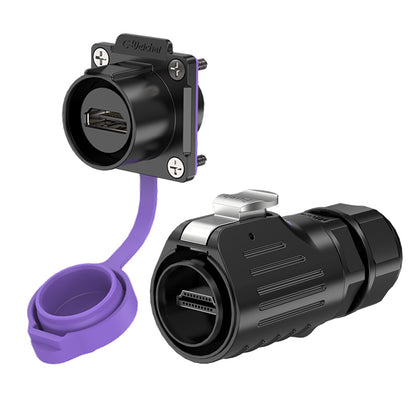 EW LP24 Waterproof HDMI Connectors Flange Plastic