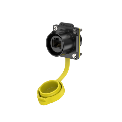 EW LP24 RJ45 Connector Waterproof Flange Plastic