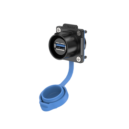 EW LP24 Waterproof USB Connectors Flange Plastic