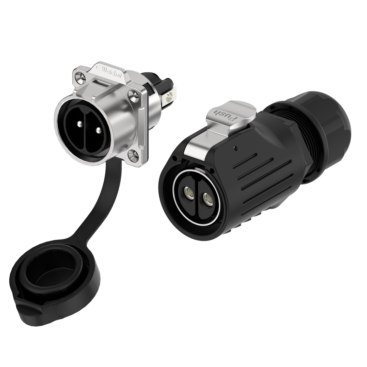 EW LP28 2-poliger Flanschstecker für die industrielle Luftfahrt