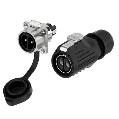 EW LP28 2 Pin Industrial Aviation Flange Connector