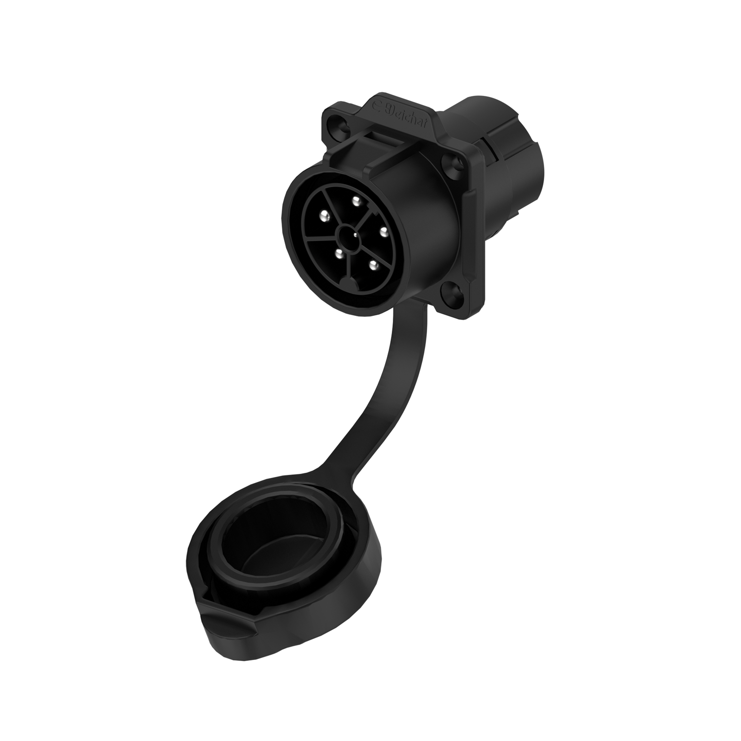 EW LP28 5 Pin Industrial Waterproof Connector Flange