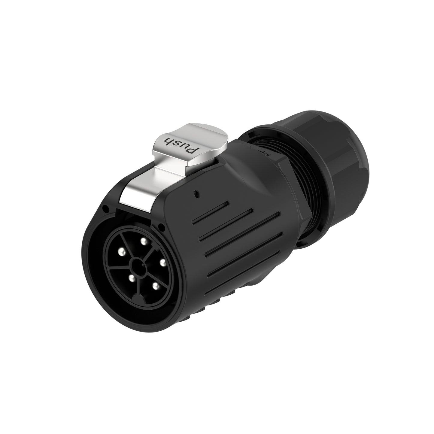 EW LP28 5 Pin Industrial Waterproof Connector Flange