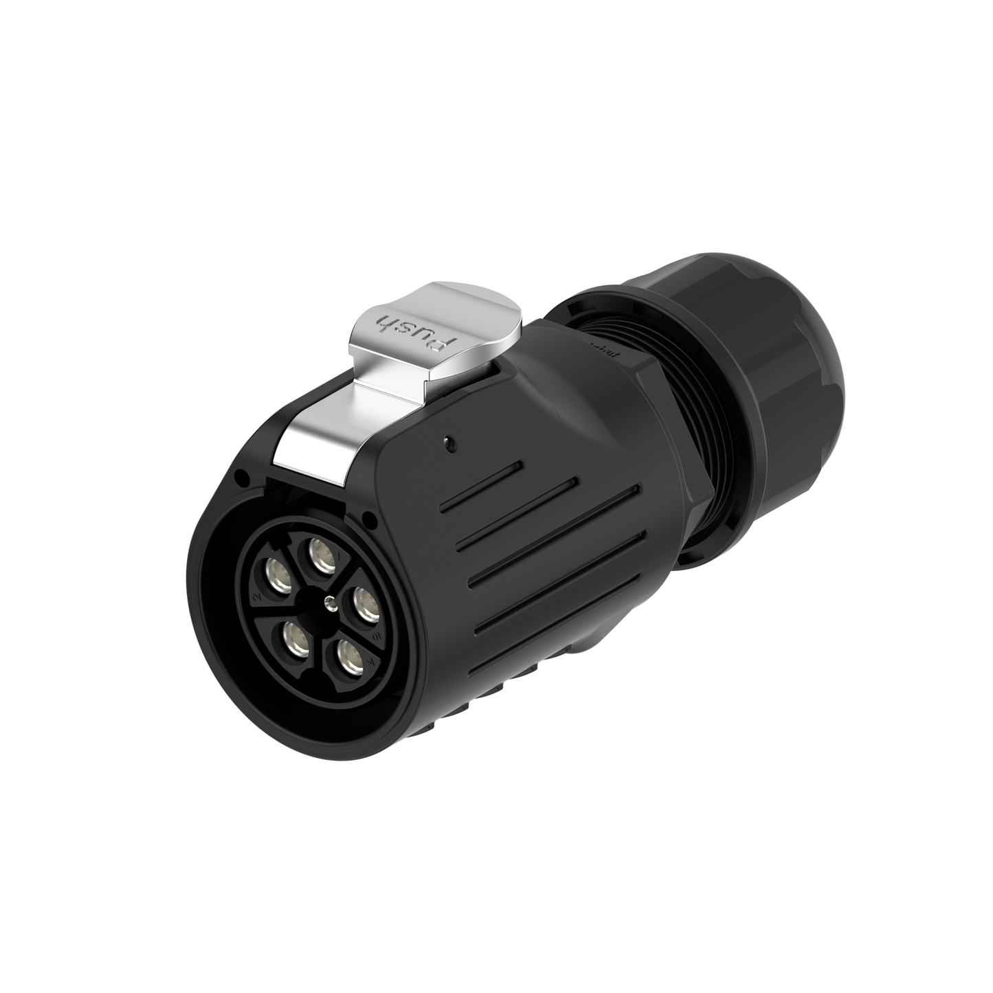 EW LP28 5 Pin Industrial Waterproof Connector Flange
