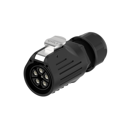 EW LP28 5 Pin Industrial Waterproof Connector Flange